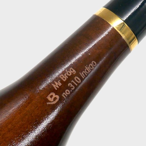 Mr Brog Indigo 310 Bent 9mm Filter Fishtail Pipe (MB7219)