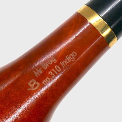 Mr Brog Indigo 310 Bent 9mm Filter Fishtail Pipe (MB7221)
