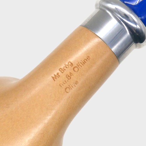 Mr Brog Olive Offline 84 Fishtail 9mm Filter Pipe (MB7233)