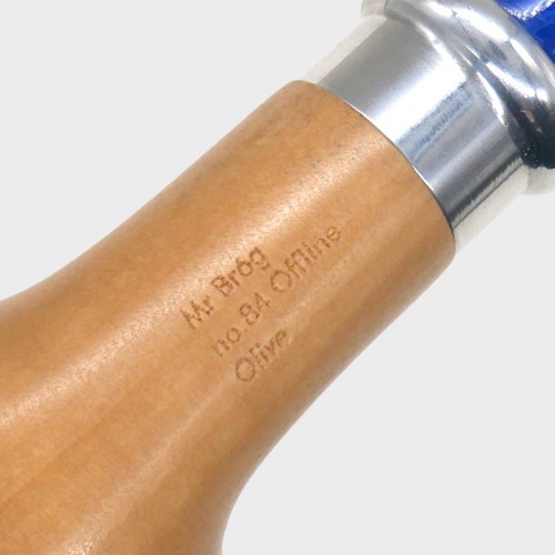 Mr Brog Olive Offline 84 Fishtail 9mm Filter Pipe (MB7234)
