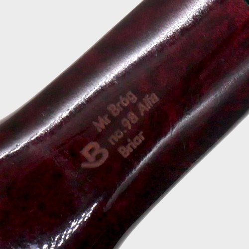 Mr Brog Alfa 98 Metal Filter Fishtail Briar Pipe (MB7263)