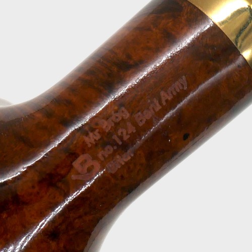 Mr Brog Bent Army 124 Briar 9mm Filter Pipe (MB7269)