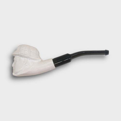 Meerschaum Mini Sherlock Bent Fishtail Pipe (MEER68)