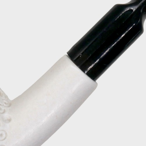 Meerschaum Mini Lattice Bent Fishtail Pipe (MEER70)