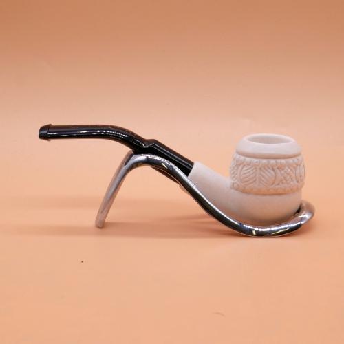 Meerschaum Small Topkapi Bent Fishtail Pipe (MEER75)