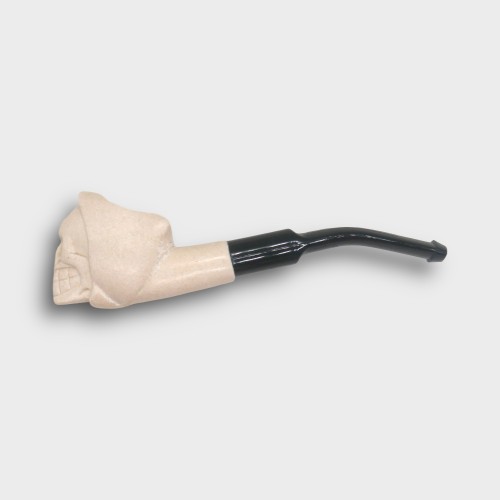 Meerschaum Mini Grim Reaper Bent Fishtail Pipe (MEER80)