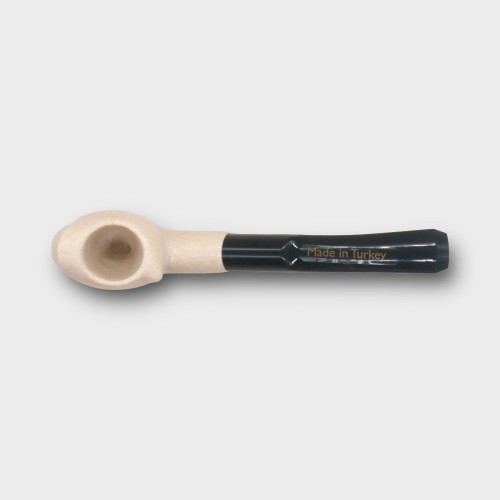 Meerschaum Mini Grim Reaper Bent Fishtail Pipe (MEER80)