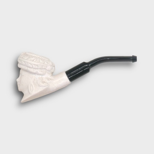 Meerschaum Small Victorian Lady Bent Fishtail Pipe (MEER83)