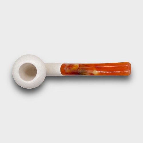 Meerschaum Standard Calabash Smooth Bent Fishtail Pipe (MEER71)