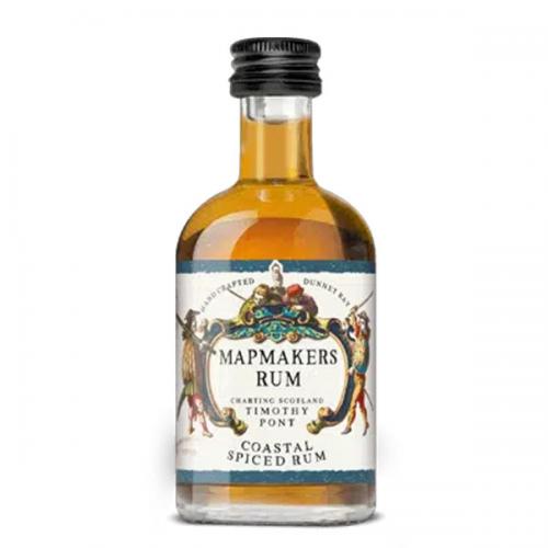 Mapmakers Coastal Spiced Rum Miniature - 40% 5cl