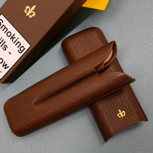 Montecristo Open Eagle Leather Cigar Case Gift Box Set -  2 Cigars
