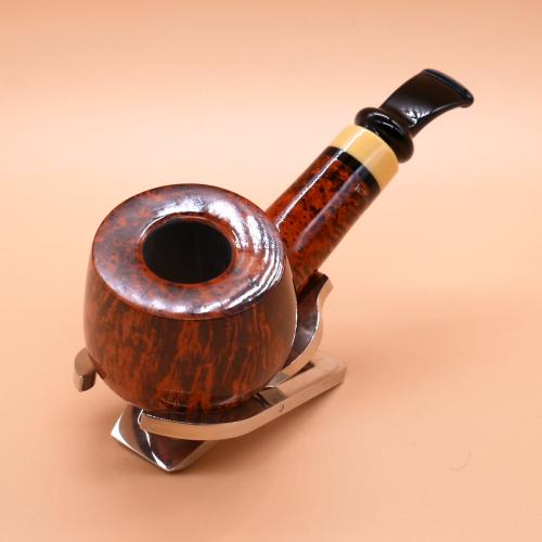 P Jeppesen IDA Handmade gr 3 Smooth Bent 9mm Filter Fishtail Pipe (NEER210)