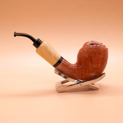 P Jeppesen IDA Handmade gr 3 Smooth Bent 9mm Filter Fishtail Pipe (NEER217)