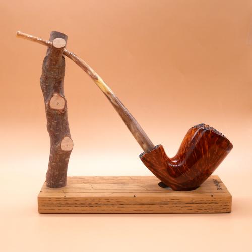 P Jeppesen IDA Handmade gr 4 Smooth Bent Fishtail Pipe (NEER229)