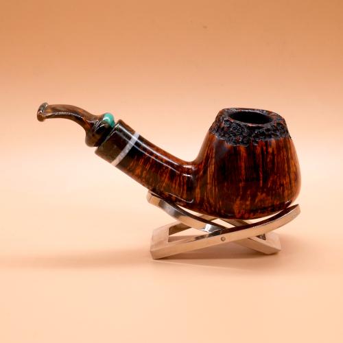 P Jeppesen IDA Handmade gr 3 Smooth Bent 9mm Filter Fishtail Pipe (NEER265)