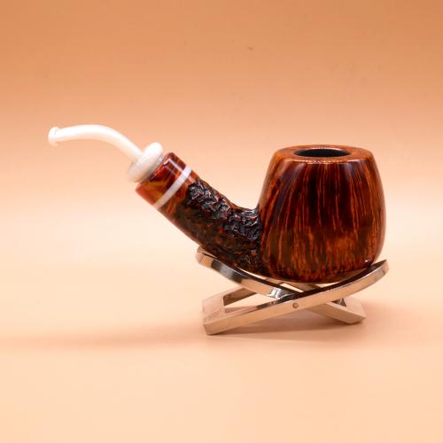 P Jeppesen IDA Handmade gr 3 Smooth Bent 9mm Filter Fishtail Pipe (NEER269)