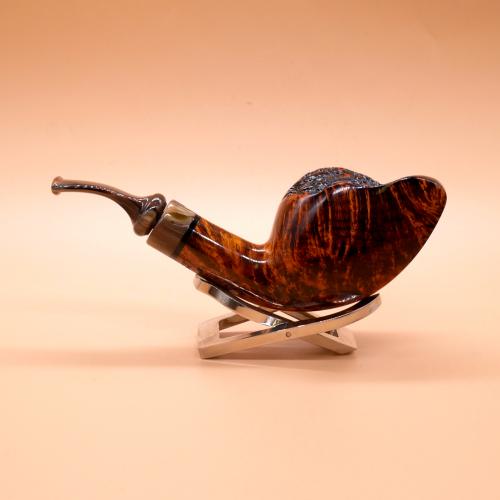 P Jeppesen IDA Handmade gr 5 Smooth Bent Fishtail Pipe (NEER281)