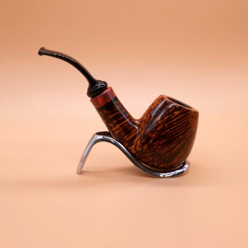 P Jeppesen IDA Handmade gr 5 Smooth Bent 9mm Fishtail Pipe (NEER340)