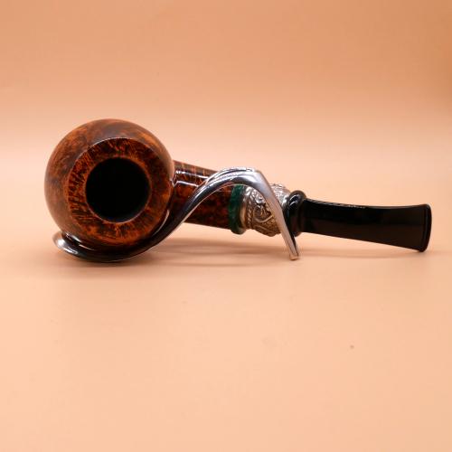P Jeppesen IDA Handmade gr 4 Smooth Bent 9mm Filter Fishtail Pipe (NEER354)