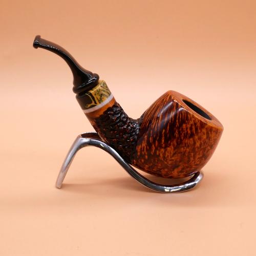 P Jeppesen IDA Handmade gr 3 Bent 9mm Filter Fishtail Pipe (NEER359)