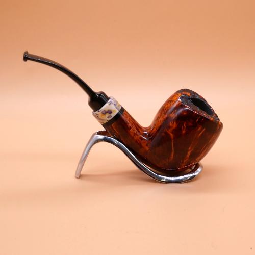 P Jeppesen IDA Handmade gr 3 Smooth Bent 9mm Filter Fishtail Pipe (NEER362)