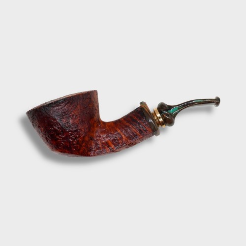 Neerup Structure Series gr 2 Sandblast Bent 9mm Filter Fishtail Pipe (NEER395)