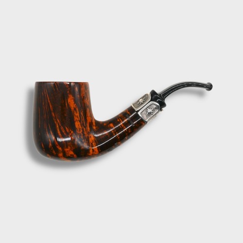 P Jeppesen Boutique gr 4 Smooth Bent Silver Fishtail Pipe (NEER404)
