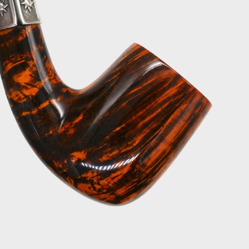 P Jeppesen Boutique gr 4 Smooth Bent Silver Fishtail Pipe (NEER404)