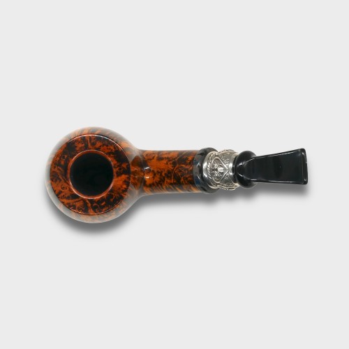 P Jeppesen Boutique gr 4 Smooth Bent Silver Fishtail Pipe (NEER405)