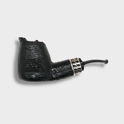 P Jeppesen Boutique gr 4 Smooth Bent Silver Fishtail Pipe (NEER406)