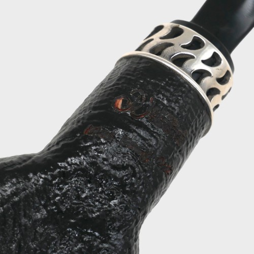 P Jeppesen Boutique gr 4 Smooth Bent Silver Fishtail Pipe (NEER406)