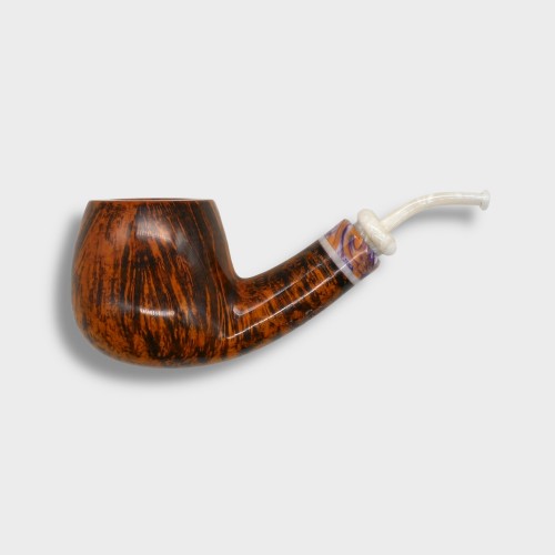 P Jeppesen IDA Handmade gr 5 Smooth Bent 9mm Fishtail Pipe (NEER407)