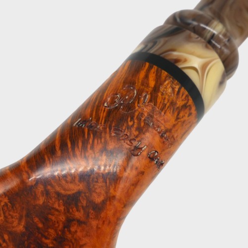 P Jeppesen IDA Handmade gr 5 Smooth Bent 9mm Filter Fishtail Pipe (NEER408)