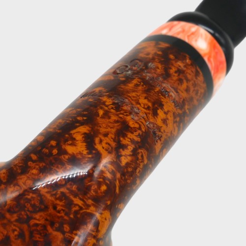 P Jeppesen IDA Handmade gr 4 Smooth Bent 9mm Fishtail Pipe (NEER413)