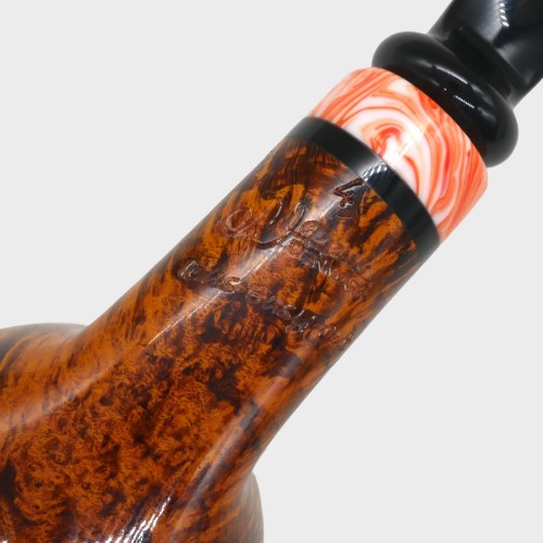 P Jeppesen IDA Handmade gr 4 Smooth Bent 9mm Filter Fishtail Pipe (NEER418)
