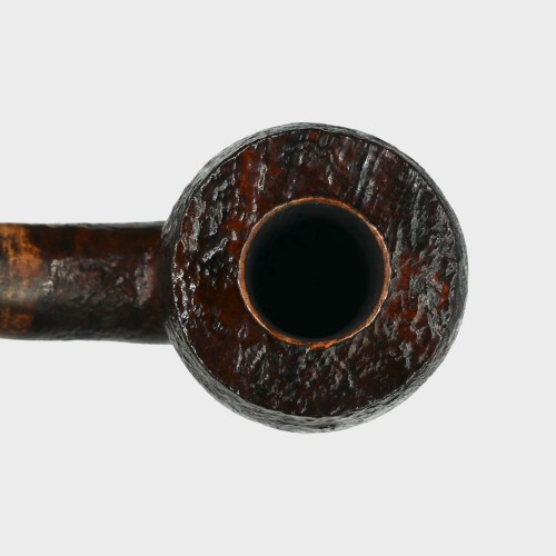 P Jeppesen IDA Handmade gr 3 Rusticated Bent 9mm Filter Fishtail Pipe (NEER421)