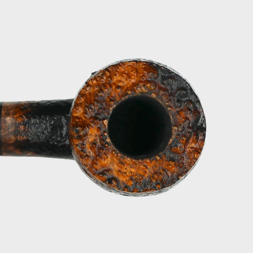 P Jeppesen IDA Handmade gr 3 Rusticated Bent 9mm Filter Fishtail Pipe (NEER430)