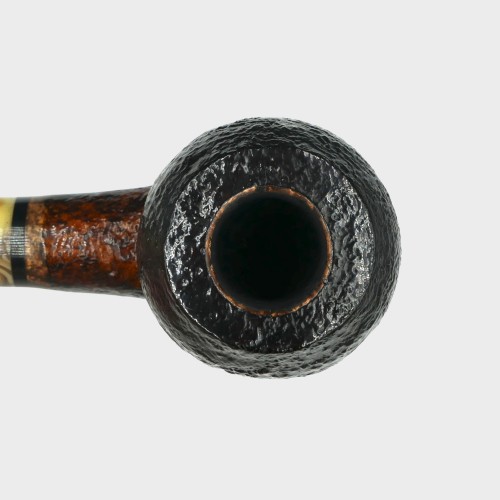 P Jeppesen IDA Handmade gr 3 Rusticated Bent 9mm Filter Fishtail Pipe (NEER431)