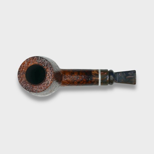 P Jeppesen IDA Handmade gr 3 Rusticated Straight 9mm Filter Fishtail Pipe (NEER432)