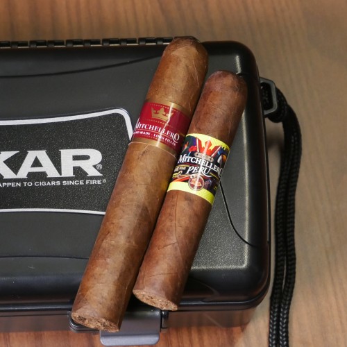 The Carry On Collection Cigar Sampler - 2 Cigars with Travel Case and Accessories