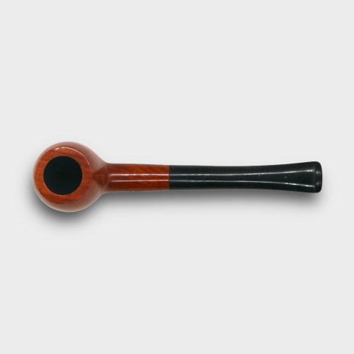 Orlik 3/4 OZ Orange Briar Straight Metal Filter Fishtail Pipe (OR124)