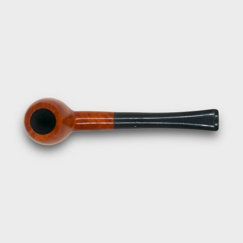 Orlik 3/4 OZ Orange Briar Straight Metal Filter Fishtail Pipe (OR125)