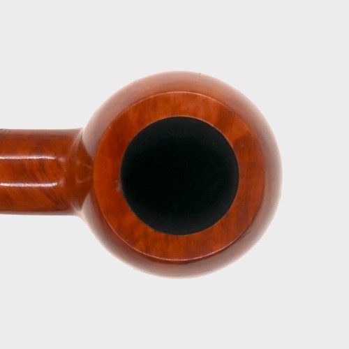 Orlik 3/4 OZ Orange Briar Straight Metal Filter Fishtail Pipe (OR125)