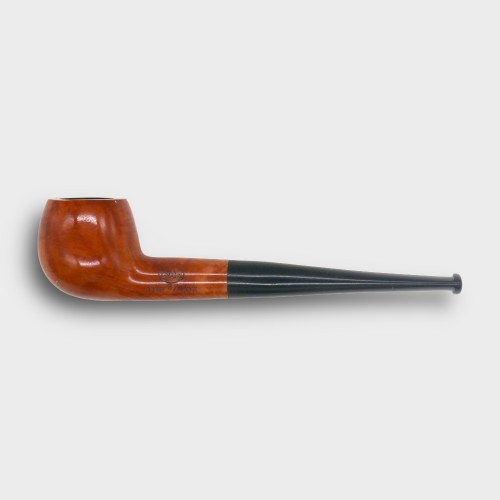 Orlik 3/4 OZ Orange Briar Straight Metal Filter Fishtail Pipe (OR128)