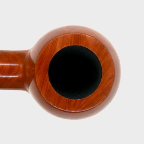 Orlik 3/4 OZ Orange Briar Straight Metal Filter Fishtail Pipe (OR130)