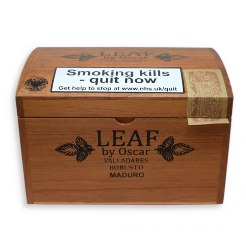 Oscar Valladares Leaf by Oscar Maduro Robusto Cigar - Box of 20