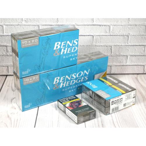 Benson & Hedges Sky Blue Superkings - 1 Pack of 20 Cigarettes (20) Benson & Hedges Sky Blue Superkings - 1 Pack of 20 Cigarettes (20)