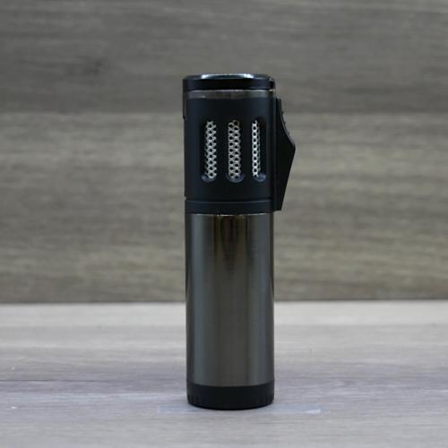 Volcan-Fire Trifecta Triple Jet Flame Cigar Lighter - Gunmetal - End of Line