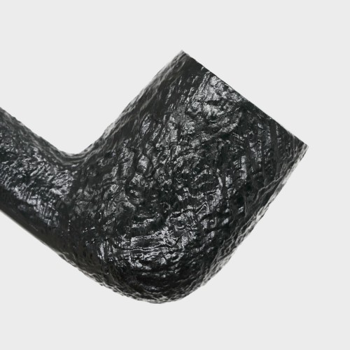 SLIGHT SECONDS Peterson Dracula X105 Sandblasted Ebony Nickel Mounted Fishtail Pipe (PE2168)