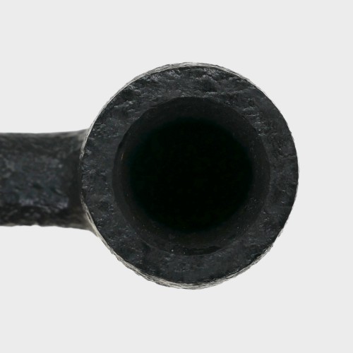 SLIGHT SECONDS Peterson Dracula X105 Sandblasted Ebony Nickel Mounted Fishtail Pipe (PE2168)